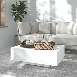 Maison Chic Table basse,Table Console Table d'appoint, Table pour salon Blanc 85x55x31 cm Aggloméré -MN83653