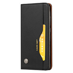 Wewoo Housse Coque Étui en cuir à rabat horizontal avec texture de peau pour Xiaomi Redmi Note 6 Proavec cadre photo et supportlogements cartes et porte-monnaie noir