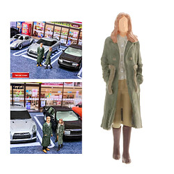 Avis 1/64 Modèle Figurines Le Réparateur Femmes Modèle De Mode Jouets Femme Vert