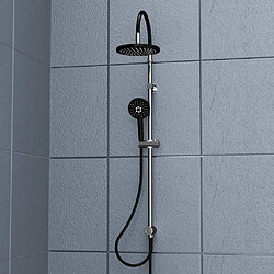 Acheter SCHÜTTE Jeu de douche au-dessus de tête MATAO RAIN Noir mat chromé