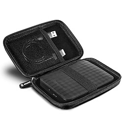 Duronic HDC2 BK étui de protection semi rigide pour disque dur, GPS, batterie portable, liseuse | noir | 11 x 15 cm pas cher