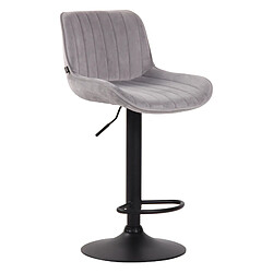 Non Tabouret de bar Lentini velours noir