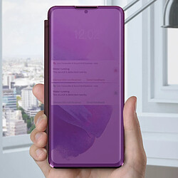 Acheter Avizar Housse Samsung Galaxy S21 Plus Clapet translucide Miroir Support Vidéo Violet