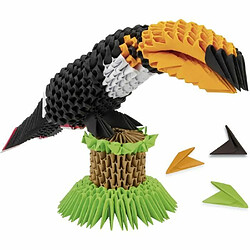 Mille Et Un Origami - Sculpture Toucan 3D - Activités Artistiques - Pliage & Sculpture - Des 8 ans - Lansay