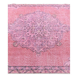 Vidal Tapis de laine 297x152 rose Ultra Vintage pas cher