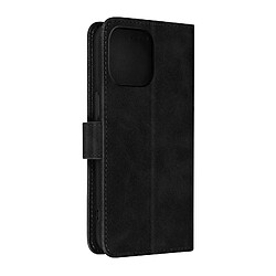 Avizar Étui pour iPhone 14 Pro Max Portefeuille Support Vidéo Effet Mat Soft Touch noir