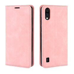 Etui en PU toucher soyeux auto-absorbé rose pour votre ZTE Blade A5 2020