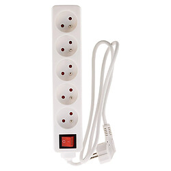 Avis Bloc 5 prises 16A 2P+T avec interrupteur Blanc - Zenitech