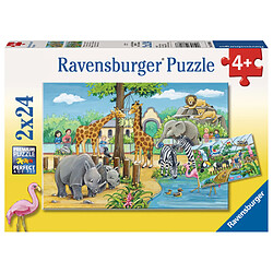 Avis Ravensburger 2X24 P - Bienvenue Au Zoo Puzzle