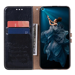 Acheter Wewoo Housse Coque Business Style Oil Wax Texture en cuir à rabat horizontal pour Huawei Honor 20avec support et fentes cartes et portefeuille noir