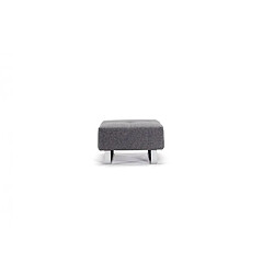 Inside 75 INNOVATION LIVING Pouf design SUPREMAX Deluxe Excess gris Twist Charcoal 65*65 cm