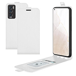 Coque en TPU + PU Fermeture magnétique, texture crazy horse avec porte-carte blanc pour votre Realme GT Explorer Master