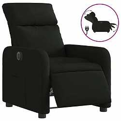 Maison Chic Fauteuil Relax pour salon, Fauteuil inclinable électrique Noir Tissu -GKD17365