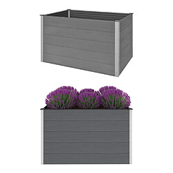 vidaXL Lit surélevé de jardin WPC 150x100x91 cm Gris