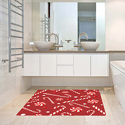 Alter Tapis de bain, 100% Made in Italy, Tapis antitache avec impression numérique, Tapis antidérapant et lavable, Modèle de Noël - Panay, cm 62x52