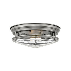 Elstead Lighting Plafonnier Salle de bains Hinkley Verre transparent,acier Verre transparent, nickel antique.