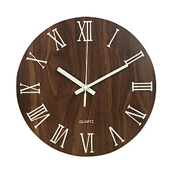 12 '' Horloge Murale Lumineuse Horloge De Nuit À Quartz Silencieux Horloge De Nuit Chiffres Romains