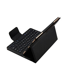 Wewoo Clavier QWERTY noir pour iPad Pro 9.7 pouces / 5 / 6 / 2017 ABS Séparable Litchi Texture Horizontal Flip Case En Cuir + Bluetooth avec Support pas cher