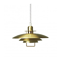 Luminaire Center Suspension PRIMUS en Métal et Laque/Laiton Diamètre 43 Cm