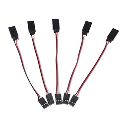 5x 26 # Fil D'extension De Bus De Servomoteur Noir, Rouge Et Blanc 100mm pas cher