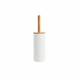 Brosse de salle de wc DKD Home Decor 9 x 9 x 35,5 cm Naturel Blanc polypropylène