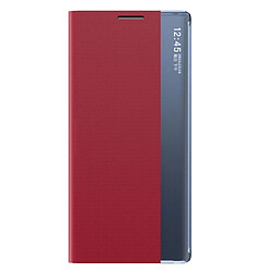 Coque en TPU + PU antichoc, auto-absorbé rouge pour votre Samsung Galaxy S22