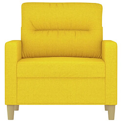 Avis Maison Chic Fauteuil relax,Chaise pour salon Jaune clair 60 cm Tissu -MN62918