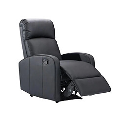 Acheter Vente-Unique Fauteuil relax en simili ISAO - Noir