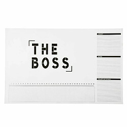 Paris Prix Sous Main en Papier The Boss 50cm Blanc & Noir