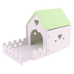 Jouets de jeu de cabane en cachette de maison de hamster en bois pour souris bleue