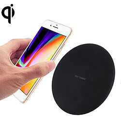 Wewoo Chargeur sans fil noir pour iPhone X & 8 & 8 Plus, Galaxy, Huawei, Xiaomi, LG, Nokia, Google et autres Smartphones Standard QI 9V 1A / 5V 1A Universel Forme Ronde Rapide Sans Chargeur,