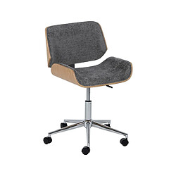 BigBuy Office Chaise de Bureau Gris Naturel 54 x 61 x 88 cm