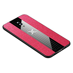 Wewoo Coque Souple Pour TPO Reno XINLI tissu de couture antichoc TPU de protection Rouge