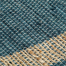 Decoshop26 Tapis fait à la main Jute Bleu 120x180 cm DEC023530