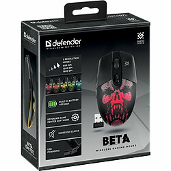 Avis Souris sans-fil Defender Beta GM-707L Noir Multicouleur 1600 dpi