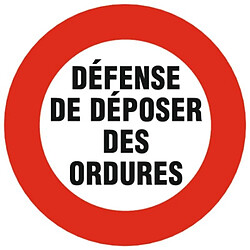 Novap Disque rouge dinterdiction diamètre 300 mm désignation Voie privée Sans issue pas cher