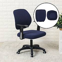 Chaise D'ordinateur De Bureau Housse De Siège De Chaise Rotative Extensible Noir