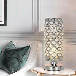 Universal Lampe de nuit, éclairage d'ambiance, lampe moderne en cristal, lampe de chevet en argent.