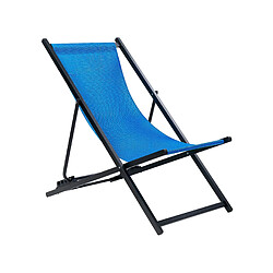 Beliani Chaise longue Métal Bleu LOCRI II