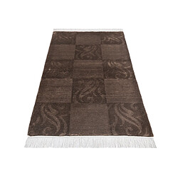 Avis Vidal Tapis de laine 157x84 brun Darya