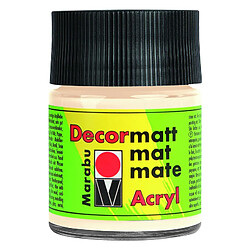 Marabu Peinture acrylique 'Decormatt', ivoire, 50 ml, ()