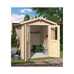 Avis Eden Partenaire Jardin Abri de jardin en bois double pente Mini 180 x 180 cm.