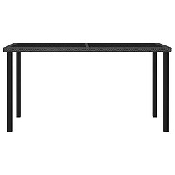 Acheter Salle à manger de jardin 5 pcs,Table et chaise à dîner Résine tressée Noir -MN22341