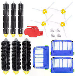 Kit d'accessoires de remplacement pour Irobot Roomba série 600, brosses à batteur flexibles, brosses latérales et filtres