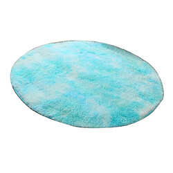 Acheter Tapis De Sol Rond Shaggy Tapis De Chambre à Coucher à Côté Du Tapis 100 Cm Bleu Ciel