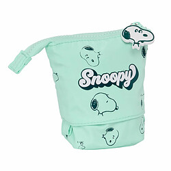 Trousse Gobelet Snoopy Groovy Vert 8 x 19 x 6 cm pas cher