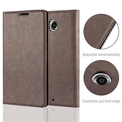 Avis Cadorabo Coque Motorola Google NEXUS 6 Etui en Brun