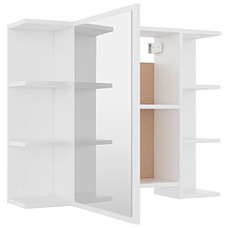 Avis Maison Chic Armoire de Bain | Ensemble de 4 meubles salle de bain Blanc Aggloméré -GKD38283