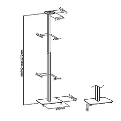 Maclean MC-896 Floor Stand pour les enceintes Sonos One / One pas cher