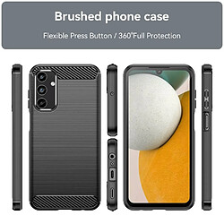 Htdmobiles Coque pour Samsung Galaxy A15 4G / 5G - housse etui silicone gel carbone + film ecran - NOIR